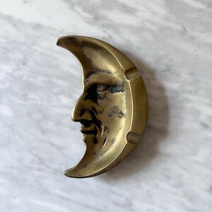 Brass Crescent Moon Ash Tray
